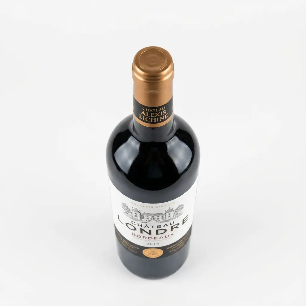 capsule doree bouteille vin rouge de table